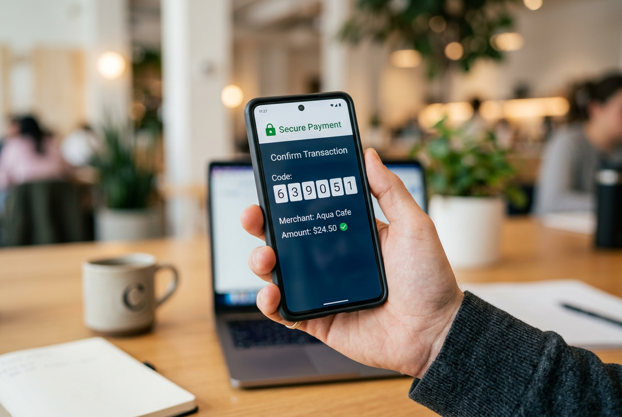 Secure mobile payment process using BLIK on a smartphone